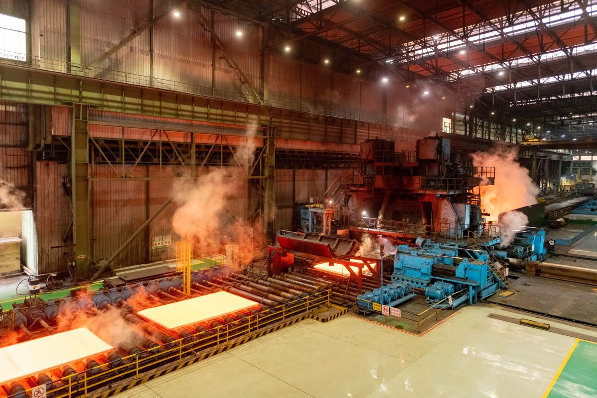 Steel plate cutting and processing